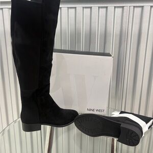 Nine West Black Over the Knee Boots